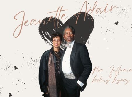 Jeanette & Morgan Freeman standing